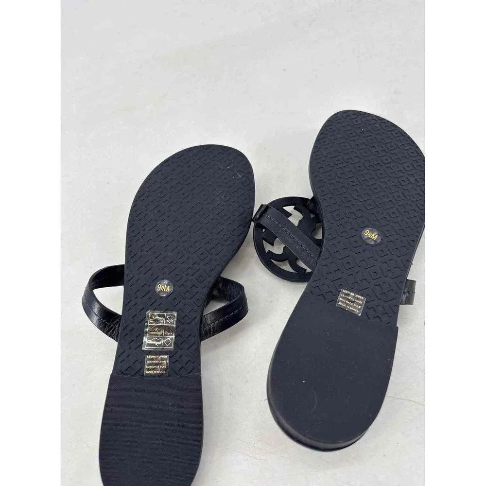 Shoe Size 9.5 Tory Burch Navy Leather Sandals